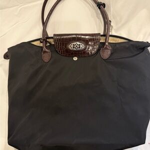 Brighton Black and Brown Tote Bag